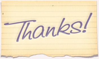 Thank you note lined paper