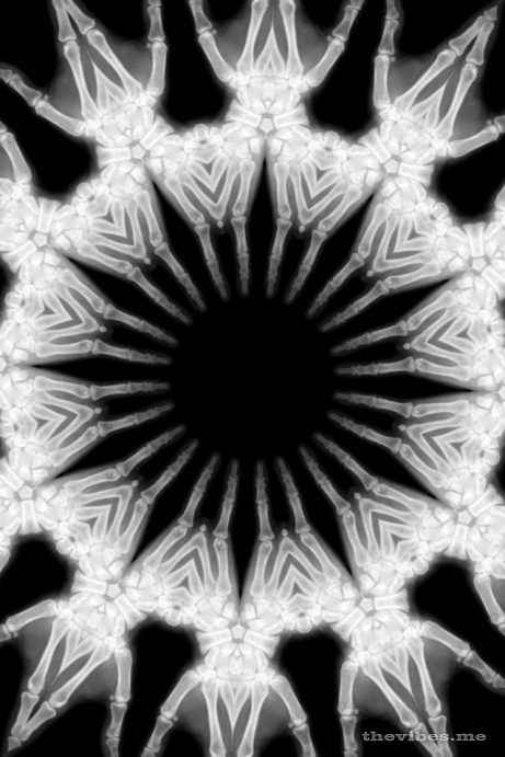 Buzby berkeley kaleidoscope image x-ray the vibes