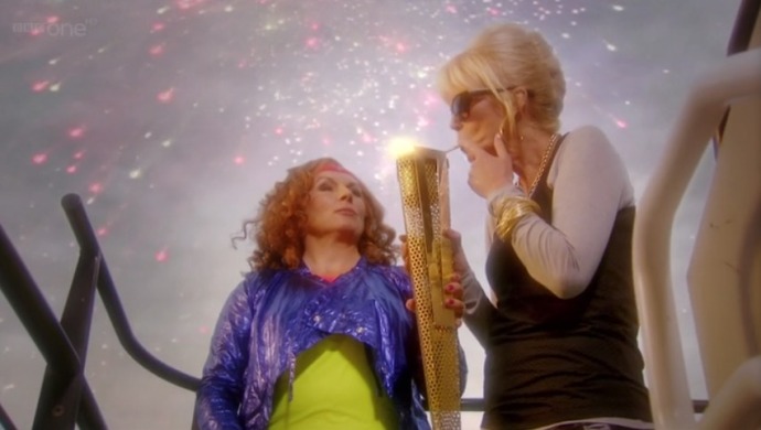 Absolutely Fabulous Patsy lights cigarette from Olympic Flame