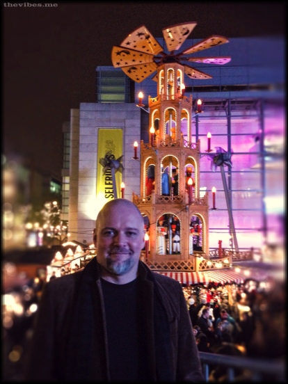 Mark Wallis at the Christmas Markets in Manchester