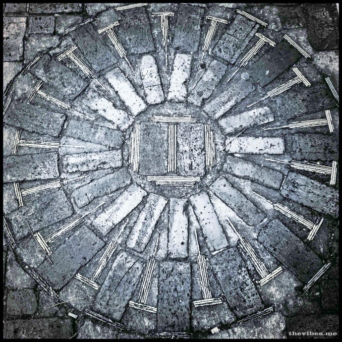 Pavement mosaic Beech road Chorlton by Mark Wallis on thevibes.me